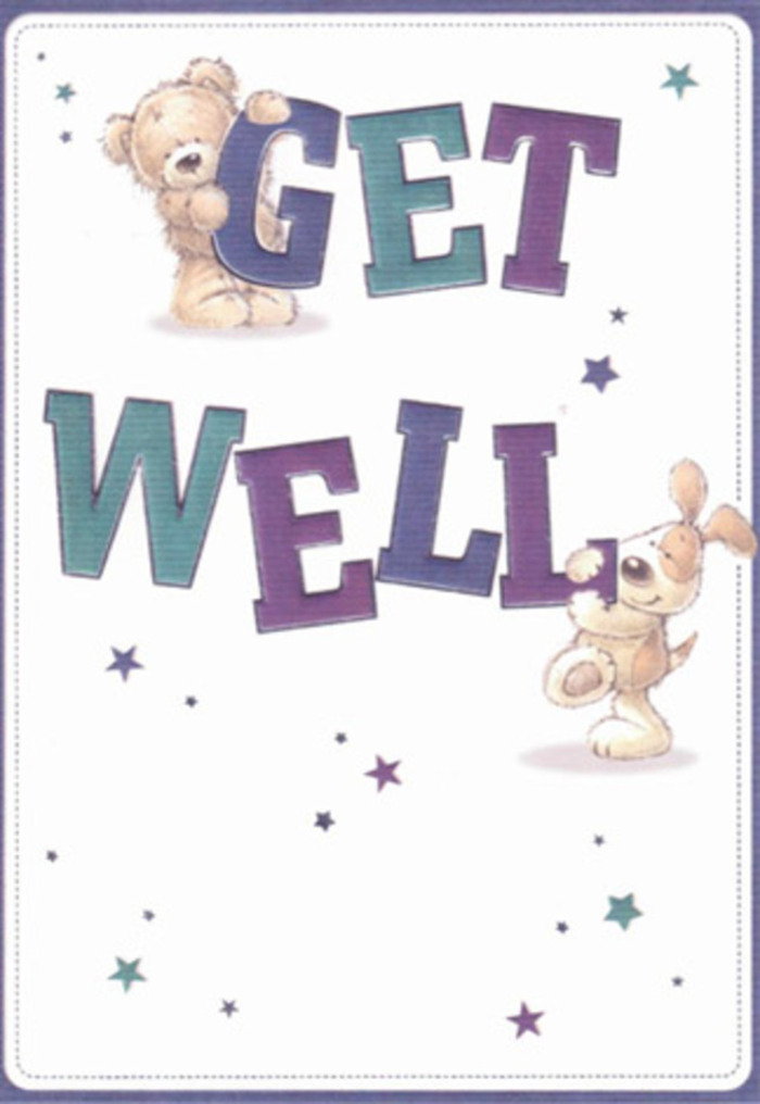 A tribute to steadfast encouragement, this card's design evokes memories of sending tokens of care to loved ones across Pentonville's lively neighbourhood streets. A charming pair-a cuddly bear and a spirited puppy-gather beside towering, vividly lettered 'Get Well' typography, shaded in hues of deep purple and cool aqua. Playful starbursts swirl overhead, dancing through the air like wishes carried on a breeze from Chapel Market. The bear's soft fur and the puppy's floppy ears are rendered with near-tactile detail, reminding one of freshly gathered blooms arranged by the devoted hands at Pentonville Florist. The overall atmosphere is light, uplifting, and filled with authenticity-a card meant to bolster spirits and deliver a dash of hope. Sending this card, perhaps alongside a cheerful bouquet, feels like a natural extension of the community's generous spirit and care.